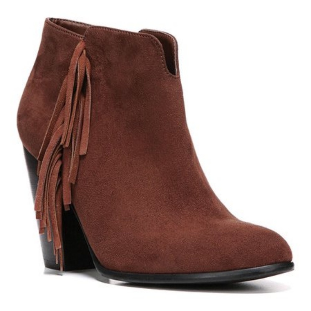 CARLOS SANTANA Tempe Brown Suede Ankle Boots SZ 6